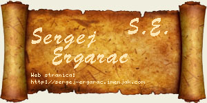 Sergej Ergarac vizit kartica